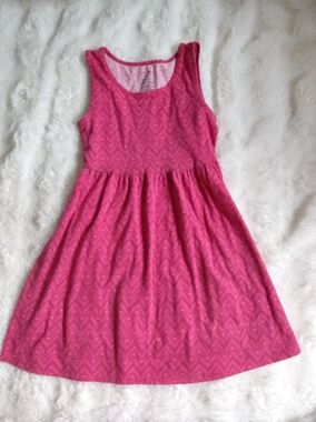 George Pink Sleeveless A-Line Girls' Dress